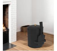 IDMARKET Seau à cendres 15 L avec pelle et couvercle