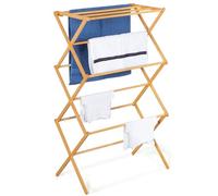 IDMarket - Séchoir à Linge accordéon Rita capacité 7M en Bambou