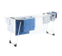IDMarket - Séchoir à Linge Horizontal Pliable Ultra capacité 22M Blanc