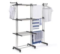 IDMarket - Séchoir à Linge Vertical GIGA 3 Niveaux capacité 27 m