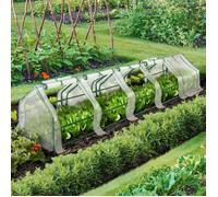IDMarket - Serre châssis de Jardin spéciale forçage L. 300 CM Blanche
