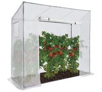 IDMarket - Serre de Jardin Blanche Toutes Saisons avec fenêtre et Porte zippée