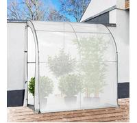 IDMarket - Serre d'hivernage Murale adossée 200 x 80 x 160 cm Balcon et terrasse