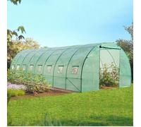 Idmarket - Serre tunnel de jardin 24m² verte gamme maraichère DES ANDES 8x3M