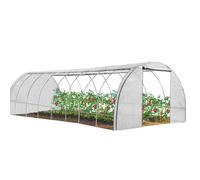Serre tunnel de jardin 4 saisons 24M² blanche gamme maraîchère DES ANDES 8x3M