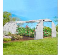 Serre tunnel de jardin 4 saisons 24M² blanche gamme maraîchère DES ANDES 8x3M