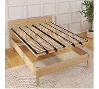 IDMarket – Sommier à lattes réglable – 5 zones de confort – 140 x 190 cm