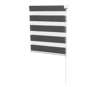 IDMarket - Store Enrouleur zébré Jour Nuit 50 x 150 cm Gris