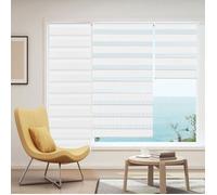 IDMarket - Store Enrouleur zébré Jour Nuit 60 x 170 cm Blanc