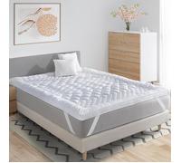 IDMarket - Surmatelas 140x190 CM Sacha 7 Zones de Confort épais et Moelleux 600 GR