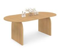 Table à manger rectangle extensible - IDMARKET - EDITH - Bois - 6-10 personnes - 160-200 cm