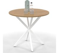 IDMarket - Table à Manger Ronde Alix 4 Personnes 80 cm Pied araignée