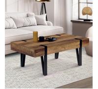 IDMarket Table basse Austria rectangulaire 1 tiroir bois pied épingle