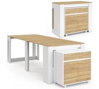 IDMarket - Table Buffet Extensible Orlando 10 Personnes 235 cm