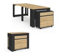 IDMarket - Table Buffet Extensible Orlando 10 Personnes 235 cm