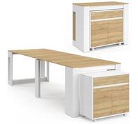 IDMarket - Table Buffet Extensible Orlando 14 Personnes 285 cm