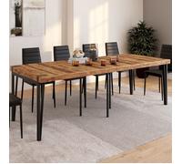 IDMarket - Table Console Extensible Austria 10 Personnes 235 cm Design Industriel