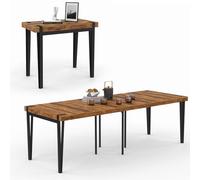 IDMarket - Table Console Extensible Austria 10 Personnes 235 cm Design Industriel