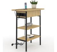 IDMarket - Table d'appoint - Chevet avec multiprise Detroit Design Industriel