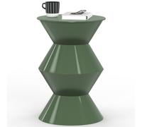 IDMarket - Table d'appoint Ronde, Bout de canapé, Tables de Chevet Irene 30 cm métal Vert Kaki