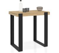 IDMarket Table de Bar Haute Phoenix Bois et Noir 90x60x90 cm