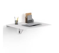 IDMarket - Table Murale Express Rabattable 2 Personnes Blanc L. 70 cm