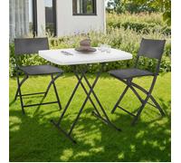 Table pliante d'appoint 77 cm hauteur réglable 3 positions URBANA pour extérieur