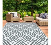 IDMarket - Tapis extérieur Bahamas Gris 270 x 470 CM