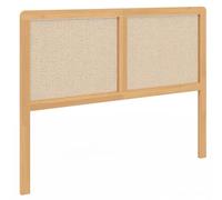 IDMarket - Tête de lit sur Pied EDHEN 140 cm cannage et Bois