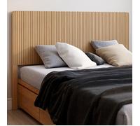 IDMARKET Tête de lit sur pied JULIETTE 160 cm effet lattes tasseau bois