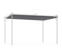 IDMarket - Toit rétractable de Rechange Gris Anthracite pour pergola Toit rétractable 3x4 M