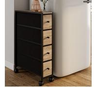 IDMarket - Tour de rangement 4 tiroirs UTAH sur roulettes colonne gain de place design industriel