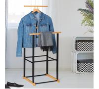 IDMarket Valet de chambre TOM effet bois et métal