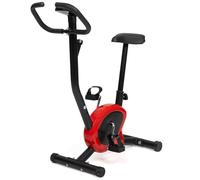 IDMarket – Vélo d'appartement – Résistance réglable, selle ajustable, écran LCD – Noir