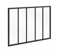 IDMarket - Verrière Atelier 5 vitrages L. 150 x H.108 cm