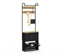 IDMarket - Vestiaire d'entrée Ester Meuble Chaussures 2 Portes