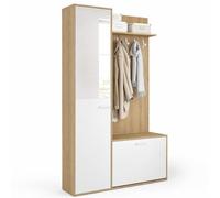 IDMarket - Vestiaire d'entrée Rangement Chaussures MAHAUT 1 Porte
