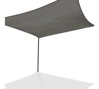 IDMarket - Voile d'ombrage carré 4x4 M Gris