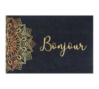 IDMAT Tapis boston - 50 x 80 cm - Mandala bonjour