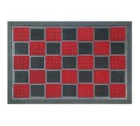 IDMAT Tapis Picots floque Rouge 40x60cm antidérapant