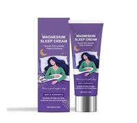 IDNNSRFSK Crème au magnésium pour le sommeil - Régule le sommeil, antirides, favorise la relaxation, lotion au beurre de magnésium topique
