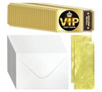 IDNVFY 24 Cartes D'Invitation Au Sujet du Film, 24 Enveloppes, 20 Autocollants De Phoque, Invitations De Conception Double Face, Invitations De Fête VIP, Fournitures De Fête.