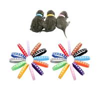 IDNVFY Collier De Classification des Animaux De Compagnie 24 Pièces, Col Décoratif Respirant, Conception Réglable, Accessoires D'Identification d'animaux, Adaptés Aux Chiots Et Aux Chatons.