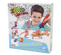 IDO3D Vertical, Design studio 4 tubes, avec Torche et Accessoires 3D, jusqu'à 20 Modèles Uniques à Réaliser, Jouet pour Enfants dès 6 Ans, DDD02