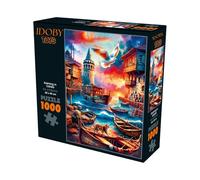 IDOBY Little Kings Illusions Puzzle de 1 000 pièces - Le Roi Lion - 68 x 48 cm - Tour Galata