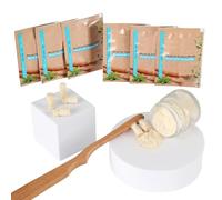 IDOBY Miswak - Brosse à dents traditionnelle en bois de Siwak - 100 % naturelle - Racine de miswak - Nettoie et éclaircit - Respectueux de l'environnement et durable - Marron clair