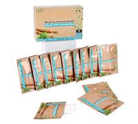 IDOBY Miswak Lot de 10 brosses à dents traditionnelles en bois de siwak 100 % naturel, racine de miswak, purifiante et éclaircissante, respectueuse de l'environnement et durable (ivoire)