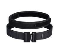 IDOGEAR Ceinturon tactique 2 pouces avec 1.75 pouces de crochet intérieur Ceinture ceinturon à boucle rapide Style découpé au laser (Black, Medium)