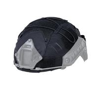 IDOGEAR Housse de Casque Tactique avec Pochette pour Batterie pour Casque M/L/XL Fast PJ BJ MH Kit de contrepoids (Black, Medium for M/L Fast Helmets)