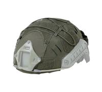 IDOGEAR Housse de Casque Tactique avec Pochette pour Batterie pour Casque M/L/XL Fast PJ BJ MH Kit de contrepoids (Ranger Green, Medium for M/L Fast Helmets)